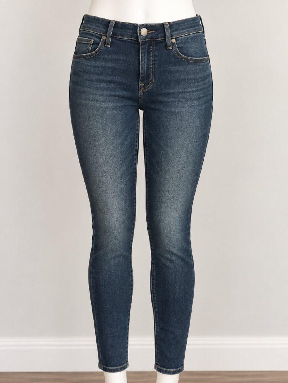 PAIGE Verdugo Ankle Petite Skinny Jeans Size 25 Dark Wash Stretch